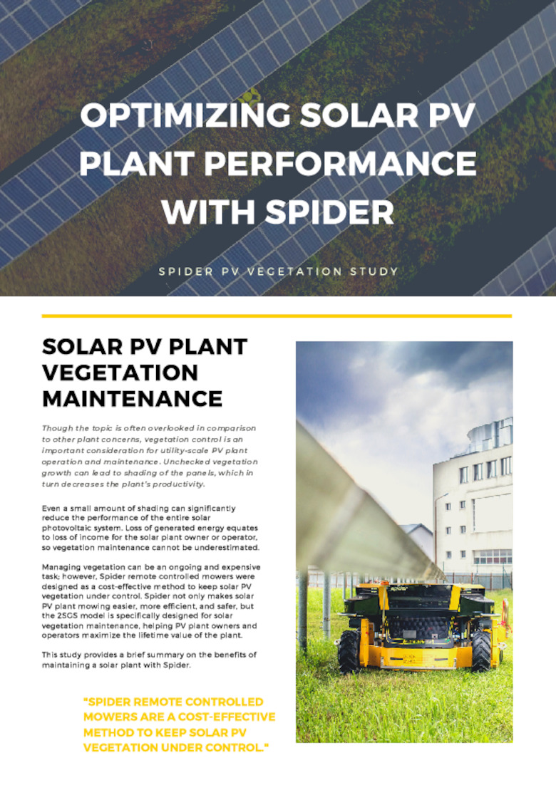 SOLAR PV PLANT VEGETATION MAINTENANCE